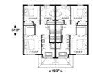 Secondary Image - Modern House Plan - Charny 22700 - 2nd Floor Plan