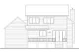 Farmhouse House Plan - Belanger 22905 - Rear Exterior