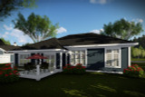 Secondary Image - Traditional House Plan - 23108 - Rear Exterior