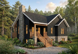 Secondary Image - Traditional House Plan - Gordon 23461 - Front Exterior