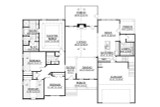Ranch House Plan - Brantley 23628 - 1st Floor Plan
