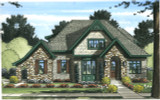 Tudor House Plan - Greenwich 23639 - Front Exterior