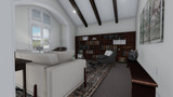 European House Plan - Gersbach 23745 - Living Room