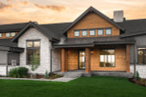 Lodge Style House Plan - Rock Bridge 23970 - Entrance