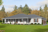 Ranch House Plan - 24196 - Front Exterior