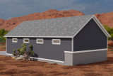 Traditional House Plan - Bowers 24259 - Right Exterior