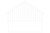 Traditional House Plan - Bowers 24259 - Rear Exterior
