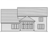 Traditional House Plan - The Montpillier 24264 - Rear Exterior