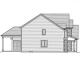 Traditional House Plan - The Montpillier 24264 - Left Exterior