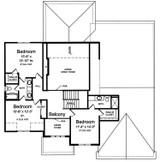 Secondary Image - Traditional House Plan - The Montpillier 24264 - 2nd Floor Plan