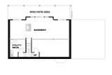Lodge Style House Plan - 24426 - Basement Floor Plan