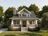Bungalow House Plan - 24455 - Front Exterior