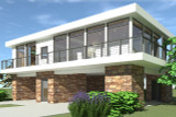 Secondary Image - Modern House Plan - Fairbanks 24476 - Right Exterior