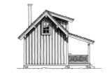 Cottage House Plan - Pecos 24790 - Left Exterior