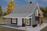 European House Plan - Whitehead 24915 - Right Exterior