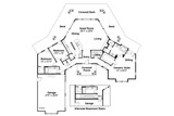 Craftsman House Plan - Eddinger 24963 - 1st Floor Plan