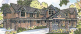 Lodge Style House Plan - Bentonville 25187 - Front Exterior