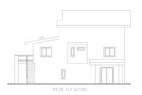 Modern House Plan - 25206 - Rear Exterior