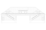 Country House Plan - Elena 25327 - Rear Exterior