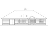 Secondary Image - Ranch House Plan - Bingsly 25477 - Rear Exterior