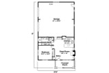 Craftsman House Plan - Garage 25504 - 1st Floor Plan