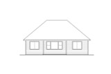 Traditional House Plan - Helena 25559 - Rear Exterior