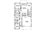 Traditional House Plan - Helena 25559 - 1st Floor Plan