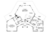 Spanish House Plan - Santa Ana 25768 - 1st Floor Plan