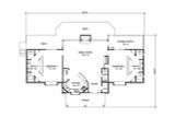 Ranch House Plan - Randall 26013 - 1st Floor Plan