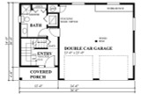 Craftsman House Plan - 26255 - 1st Floor Plan