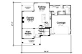 Craftsman House Plan - Chalco Garden 26392 - 1st Floor Plan
