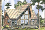 A-Frame House Plan - Chinook 26398 - Front Exterior