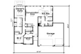 Traditional House Plan - Locklear Glen 26519 - 1st Floor Plan