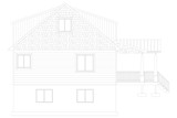 Country House Plan - Beck 26594 - Left Exterior