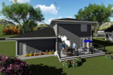 Contemporary House Plan - 26649 - Rear Exterior