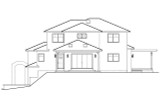 Southwest House Plan - Santa Rosa 26790 - Rear Exterior