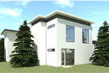 Modern House Plan - Boulder 26815 - Right Exterior