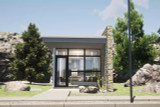 Contemporary House Plan - Little Tulsa 27319 - Front Exterior