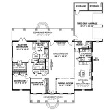 Southern House Plan - 27542 - 1st Floor Plan