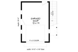 Traditional House Plan - Creekview Garage 27633 - 1st Floor Plan