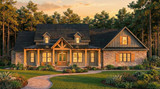 Farmhouse House Plan - Cottageville 27922 - Exterior