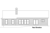 Secondary Image - Ranch House Plan - 28249 - Rear Exterior