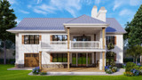Farmhouse House Plan - Autumn Wood C 29164 - Rear Exterior