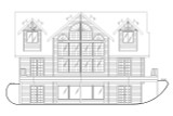Lodge Style House Plan - 29385 - Rear Exterior