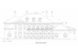 Colonial House Plan - Grand Manor 29646 - Rear Exterior