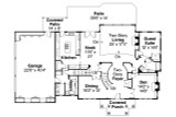 Colonial House Plan - Roxbury 29809 - 1st Floor Plan