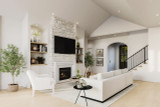 European House Plan - Gable House 29960 - Living Room