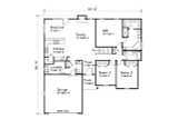 Ranch House Plan - 30042 - 1st Floor Plan