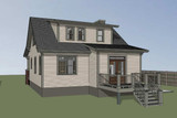 Bungalow House Plan - 30101 - Rear Exterior