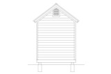 Secondary Image - Traditional House Plan - Dog Shed 30487 - Rear Exterior